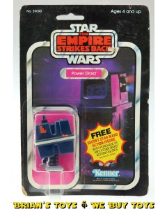 Vintage Kenner Star Wars Carded ESB Power Droid Action Figure C5 (sticker residue/bubble dent)