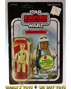 Vintage Kenner Star Wars Carded ESB Rebel Commander Action Figure C5Y (dented bubble)