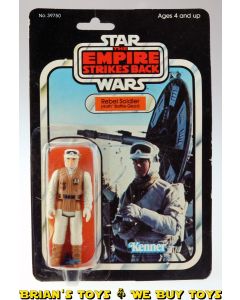 Vintage Kenner Star Wars Carded ESB Rebel Soldier Action Figure C6 (bubble dent/loose gun)