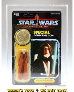 Vintage Kenner Star Wars Carded POTF 92 Back Ben (Obi-Wan) Kenobi Action Figure AFA 90 NM+/MT (C90 B90 F90) #6103777