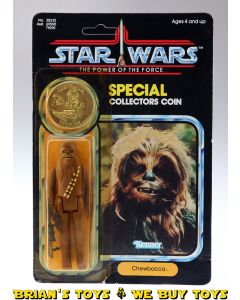 Vintage Kenner Star Wars Carded 3.75" POTF Chewbacca Action Figure C3Y (bubble lifting)