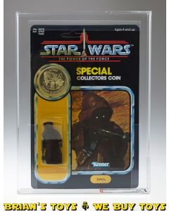 Vintage Kenner Star Wars Carded POTF 92 Back Jawa Action Figure AFA 80 Y-NM (C80 B80 F90) #11176367