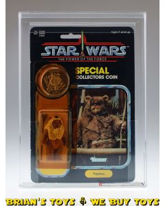 Vintage Kenner Wars Carded POTF 92 Back Paploo Action Figure AFA 75+ Y-EX+/NM (C75 B85 F85) #16641655