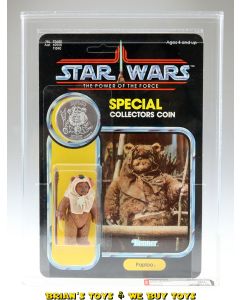 Vintage Kenner Star Wars Carded POTF 92 Back Paploo Action Figure AFA 90 NM+/MT (C90 B85 F90) #9205296