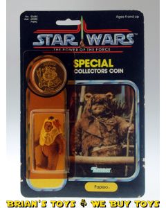 Vintage Kenner Star Wars Carded POTF Paploo Action Figure C6Y #3