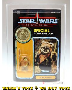 Vintage Kenner Star Wars Carded POTF 92 Back Wicket W. Warrick Action Figure AFA 70+ Y-EX+ (C80 B70 F85) #16640820