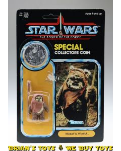 Vintage Kenner Star Wars POTF Carded 3.75" Wicket Action Figure C6.5