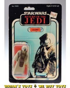 Vintage Kenner Star Wars Carded 3.75" ROTJ 4-LOM Action Figure C1 (resealed bubble)