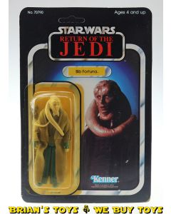 Vintage Kenner Star Wars Carded 3.75" ROTJ Bib Fortuna Action Figure C6Y (JP sticker)