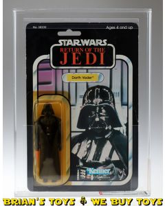 Vintage Kenner Star Wars Carded ROTJ 77 Back-A Darth Vader Action Figure AFA 70+ Y-EX+ (C70 B75 F75) #11615594