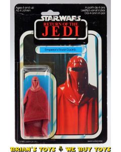 Vintage Palitoy Star Wars Carded ROTJ Emperor's Royal Guard Action Figure C6 (bubble dent)