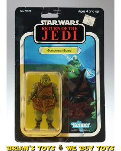 Vintage Kenner Star Wars ROTJ Carded 3.75" Gamorrean Guard Action Figure C3Y (pop cut out, stapled hanger)