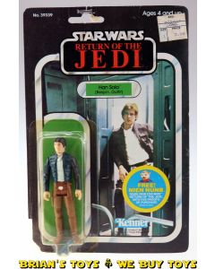 Vintage Kenner Star Wars Carded ROTJ Han Solo (Bespin) Action Figure C1Y (see notes)