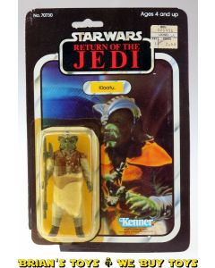 Vintage Kenner Star Wars Carded ROTJ Klaatu Action Figure C1Y (PoP cut out, bubble lifting)