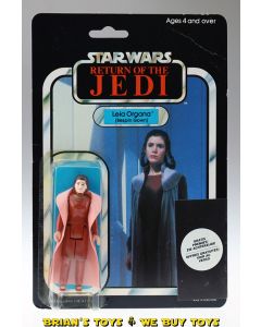 Vintage Star Wars ROTJ / Clipper Carded 3.75" Princess Leia Organa Bespin (turtleneck) Action Figure C1 (See Notes)