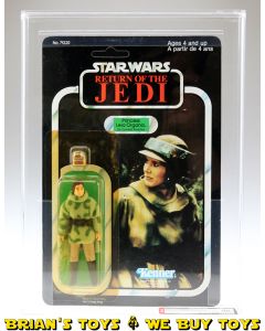 Vintage Kenner Canada Star Wars Carded ROTJ 77 Back-A Leia (Combat Poncho) Action Figure AFA 80+ Y-NM (C85 B80 F80) #11155301