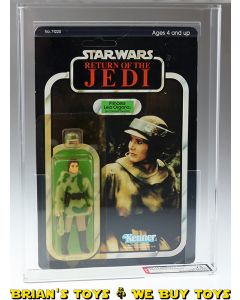 Vintage Kenner Star Wars Carded ROTJ 77 Back-A Leia (Combat Poncho) Action Figure AFA 75 Y-EX+/NM (C70 B80 F75) #12058987