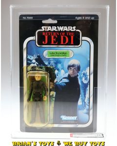 Vintage Kenner Star Wars Carded ROTJ 65 Back-B Luke (Jedi Knight) Action Figure AFA 75 Y-EX+/NM (C75 B85 F90) #11587544
