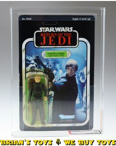 Vintage Kenner Star Wars Carded ROTJ 79 Back-A Luke (Jedi Knight) Action Figure AFA 70+ Y-EX+ (C75 B70 F85) #18303633