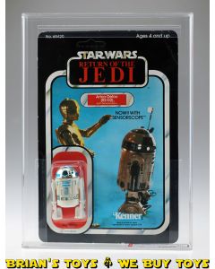 Vintage Kenner Star Wars Carded ROTJ 77 Back-A R2-D2 (with sensorscope) Action Figure AFA 60 EX (C60 B70 F80) #11107669