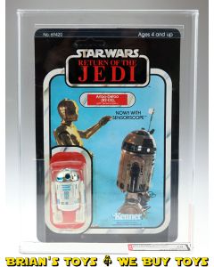 Vintage Kenner Star Wars Carded ROTJ 65 Back-B R2-D2 (with Senorscope) Action Figure AFA 70 Y-EX+ (C70 B80 F80) #11746390