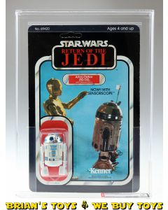 Vintage Kenner Star Wars Carded ROTJ 77 Back-A R2-D2 (with Sensorscope) Action Figure AFA 70 EX+ (C70 B75 F80) #18203308