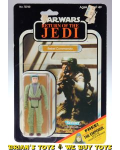 Vintage Kenner Star Wars Carded 3.75" ROTJ Rebel Commando Action Figure C4