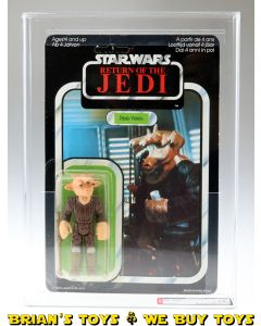 Vintage Palitoy Star Wars Carded ROTJ 65 Back-A Ree-Yees Action Figure AFA 75 Y-EX+/NM (C75 B80 F85) #11386404