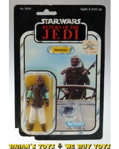 Vintage Kenner Star Wars Carded ROTJ Weequay Action Figure C2 (see notes)
