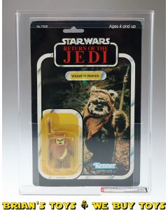 Vintage Kenner Star Wars Carded ROTJ 79 Back-A Wicket W. Warrick Action Figure AFA 75+ Y-EX+/NM (C75 B75 F85) #17112286