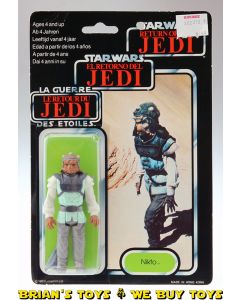 Vintage Palitoy Star Wars Carded 3.75" Tri-Logo Nikto Action Figure C4 (hole in card)