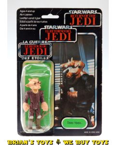 Vintage Palitoy Star Wars Carded 3.75" Tri-Logo Ree-Yees Action Figure C4Y (dented bubble)