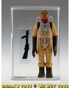 Vintage Kenner Star Wars Loose HK Bossk Olive Head / Flat Pain Action Figure AFA 70 EX+ #11471081