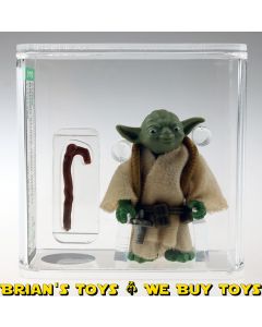 Vintage Kenner Star Wars Loose HK ESB Yoda (Brown Snake/Dark Green) Action Figure AFA 75+ EX+/NM #11797988