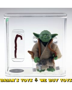 Vintage Kenner Star Wars Loose HK Yoda Brown Snake / Dark Green Action Figure AFA 80+ NM #16922953