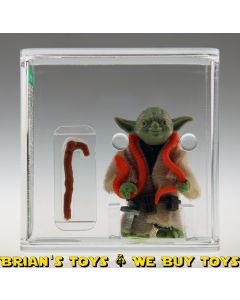 Vintage Kenner Star Wars Loose HK Yoda Orange Snake / Light Green Action Figure AFA 75+ EX+/NM #13183730