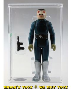 Vintage Kenner Star Wars Loose HK Snaggletooth (Blue) No Dent in Boot Action Figure AFA 80 NM #12295067