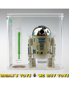 Vintage Kenner Star Wars Loose POTF R2-D2 (With Pop-Up Saber) AFA 70+ EX+ #11710623