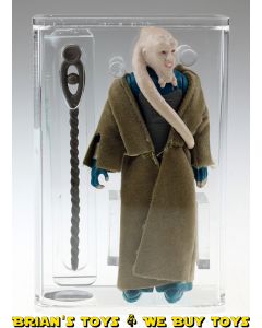 Vintage Kenner Star Wars Loose HK Bib Fortuna Green Lining / Light Staff Action Figure AFA 80 NM #15826860