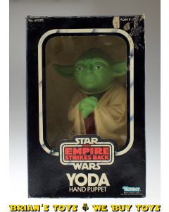 Vintage Kenner Star Wars Boxed ESB Yoda Hand Puppet C8 with C3 Box