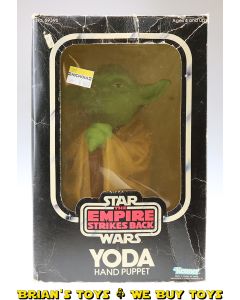 Vintage Kenner Star Wars Boxed ESB Yoda Hand Puppet C6 with C4 Box