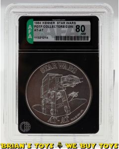 Vintage Kenner Star Wars POTF Collectors Coin AT-AT AFA 80 NM #11321214