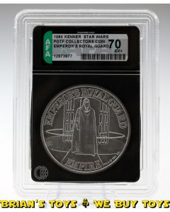 Vintage Kenner Star Wars POTF Collectors Coin Emperor's Royal Guard AFA 70 EX+ #12873977