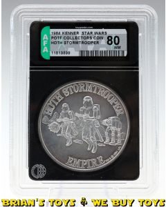 Vintage Kenner Star Wars POTF Collectors Coin Hoth Stormtrooper AFA 80 NM #11819899