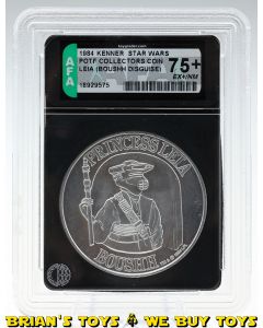 Vintage Kenner Star Wars POTF Collectors Coin Leia (Boushh Disguise) AFA 75+ EX+/NM #18929575