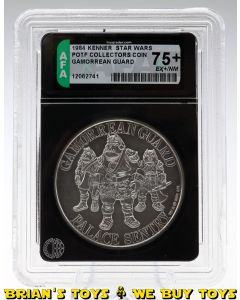 Vintage Kenner Star Wars POTF Collectors Coin Gamorrean Guard AFA 75+ EX+/NM #12062741