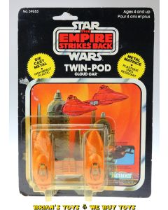 Vintage Kenner Star Wars DieCast Carded Cloud Car C3 (cracked bubble)
