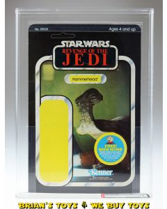 Vintage Kenner Star Wars Carded Revenge of the Jedi Proof Card Hammerhead AFA 75 EX+/NM #11468220