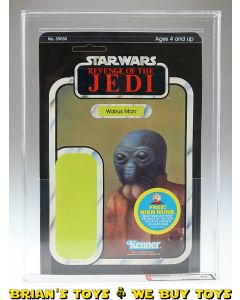 Vintage Kenner Star Wars Carded Revenge of the Jedi Proof Card Walrus Man AFA 80 NM #19562425
