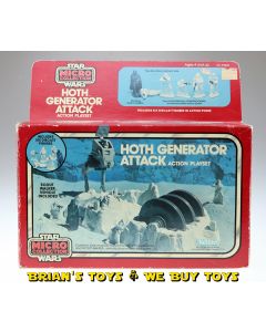 Vintage Kenner Star Wars Boxed Micro Collection Hoth Generator Attack Action Playset C8.5 with C3 Box (missing decal)